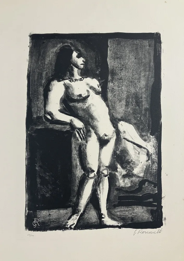 Литография Rouault - Fille, 1926