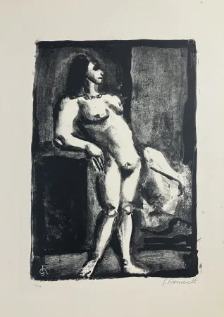 Литография Rouault - Fille, 1926