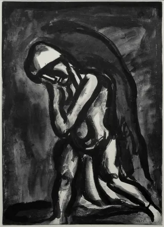 Акватинта Rouault - Hive lèpre de la terre plate 24 from 