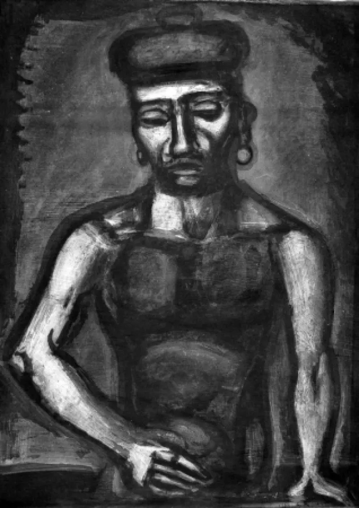 Офорт И Аквитанта Rouault - Jean-François jamais ne chante Alleluia