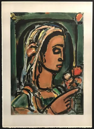 Литография Rouault - La Sybille