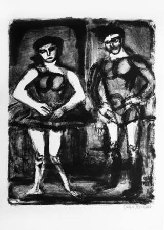 Литография Rouault - Le dompteur