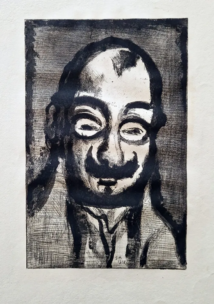 Акватинта Rouault - Le politicard