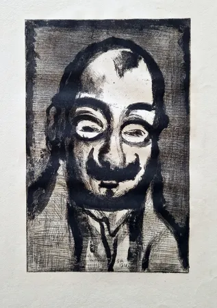 Акватинта Rouault - Le politicard
