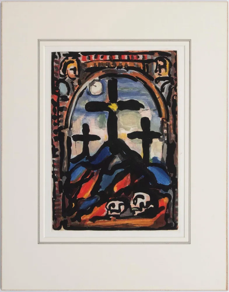 Акватинта Rouault - Les tres croix