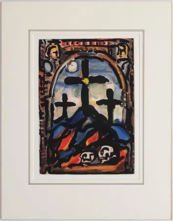 Акватинта Rouault - Les tres croix