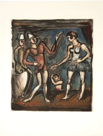 Акватинта Rouault - Parade, from Circus