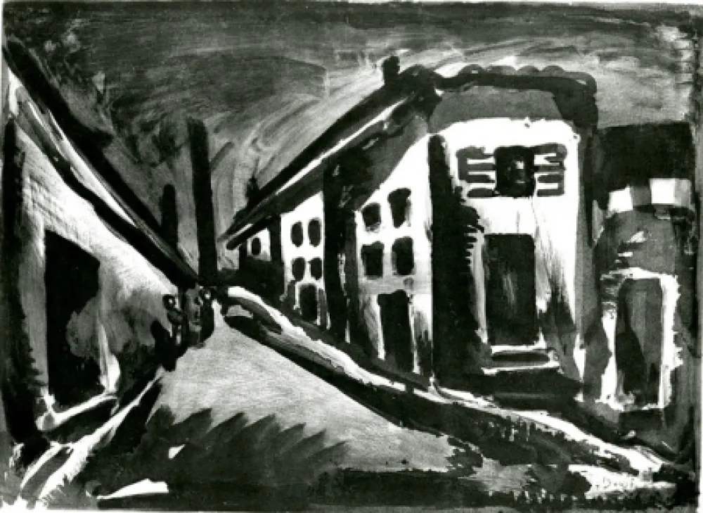 Акватинта Rouault - Rue des Solitaires