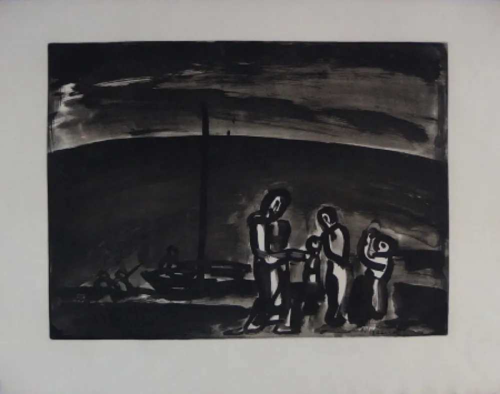 Офорт И Аквитанта Rouault - Sometimes the way is beautiful