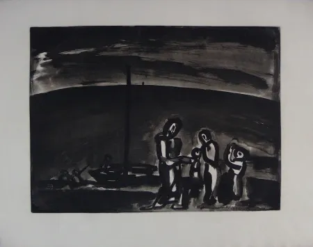 Офорт И Аквитанта Rouault - Sometimes the way is beautiful