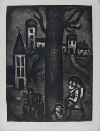 Офорт И Аквитанта Rouault - The Neighborhood of The Long Suffering