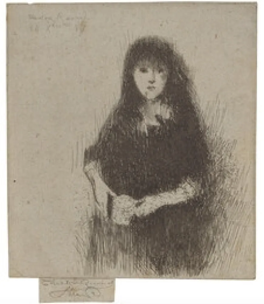 Офорт Roussel - Portrait of a Little Spanish Girl