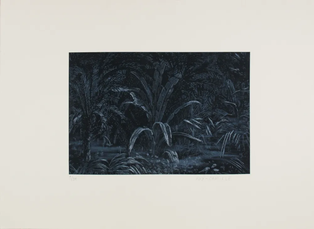 Офорт Roy-Camille - Le remplissage des blancs sur la carte