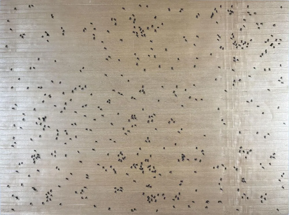 Сериграфия Ruscha - Black Ants from the Insects Portfolio