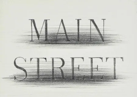 Литография Ruscha - Main Street