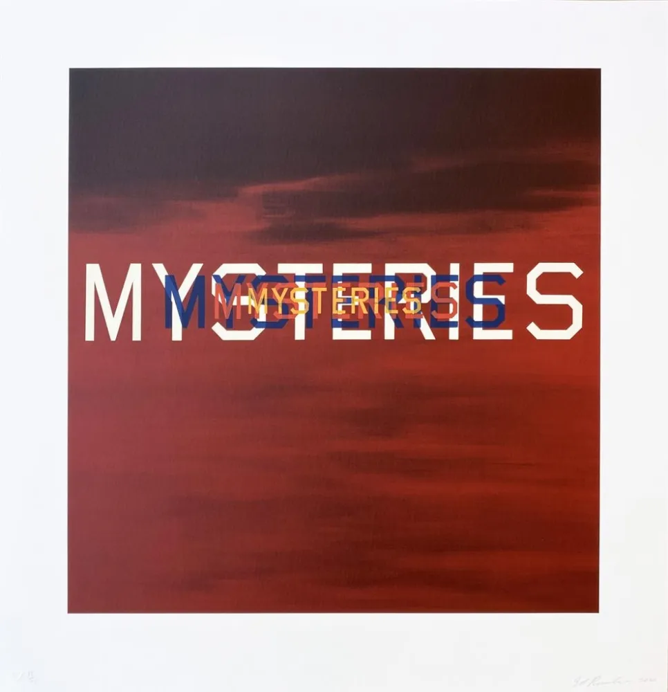 Литография Ruscha - Mysteries
