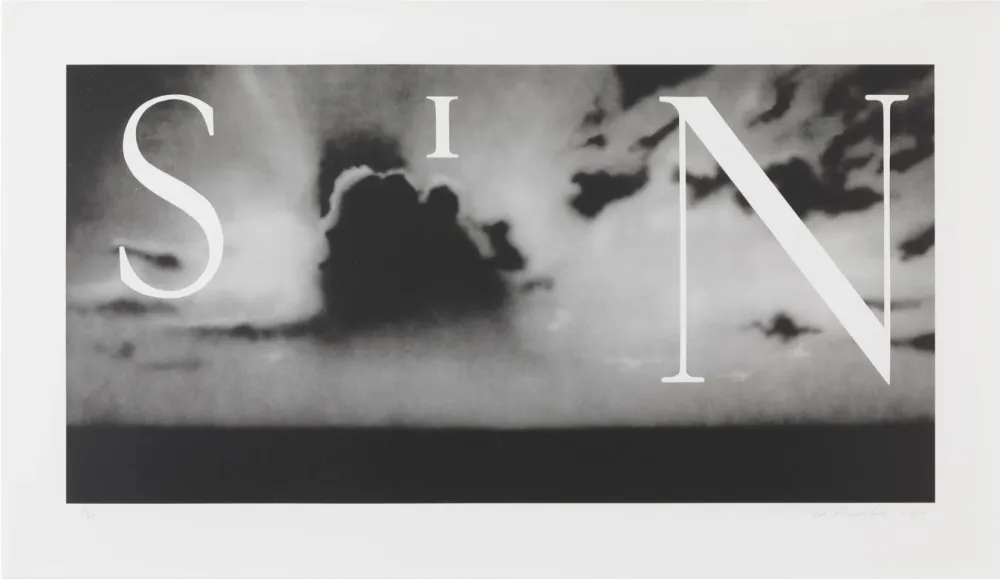 Литография Ruscha - Sin - Without