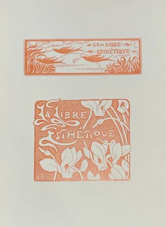 Линогравюра Rysselberghe - Le Libre Esthétique