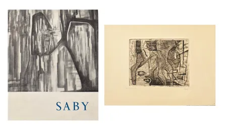 Иллюстрированная Книга Saby - Catalogue avec gravure originale signée