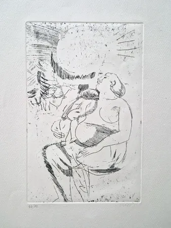 Офорт Saetti - Maternità