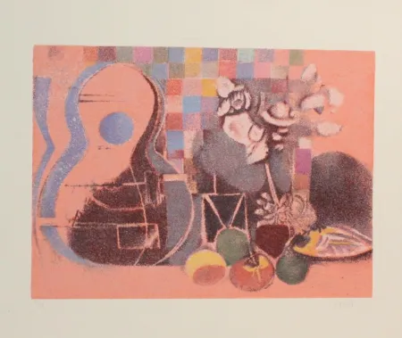 Литография Saetti - NATURA MORTA