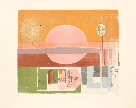 Литография Saetti - SEI MURI DI SAETTI