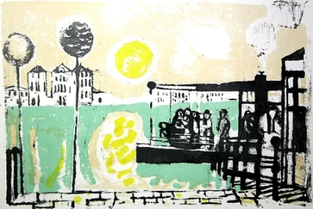 Литография Saetti - Senza titolo