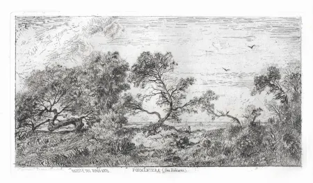 Гравюра Saint-Etienne (De) - Souvenir des Îles Baléares. Formentera.