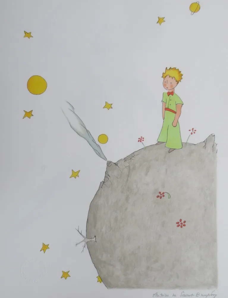 Литография Saint-Exupéry - L asteroïde B-612