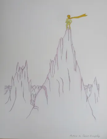 Литография Saint-Exupéry - La cîme