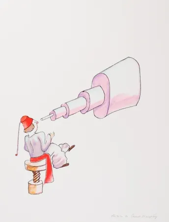 Литография Saint-Exupéry - L'Astronome