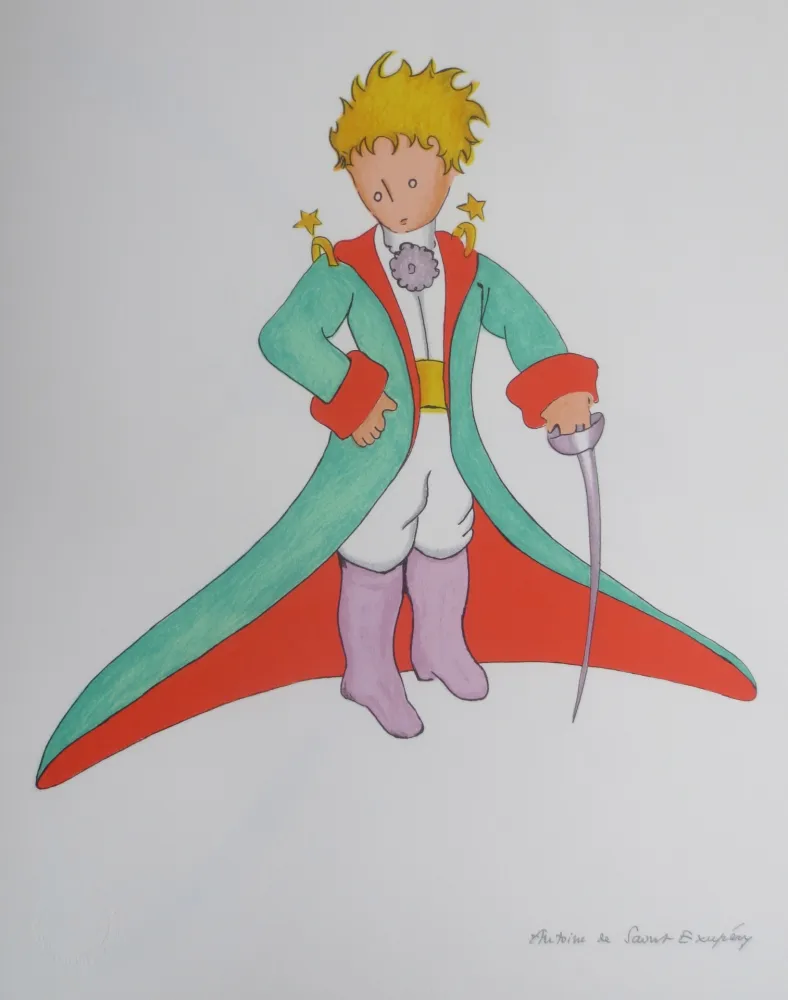 Литография Saint-Exupéry - Le grand manteau