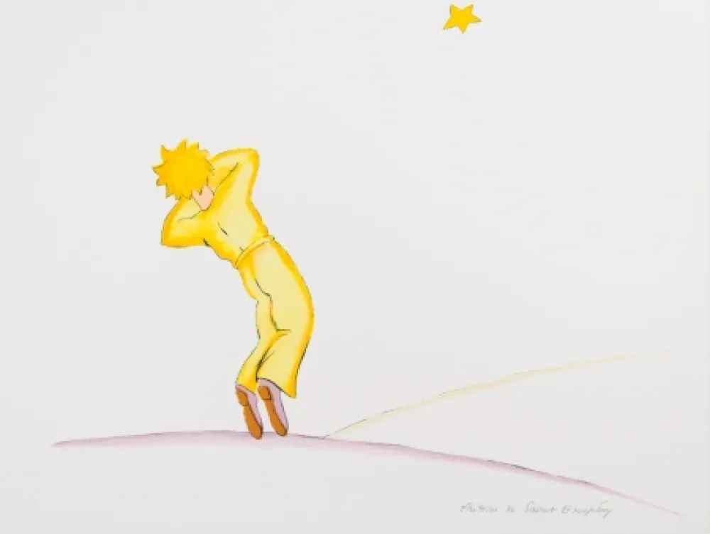 Литография Saint-Exupéry - Le Petit Prince endormi