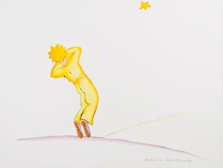 Литография Saint-Exupéry - Le Petit Prince endormi