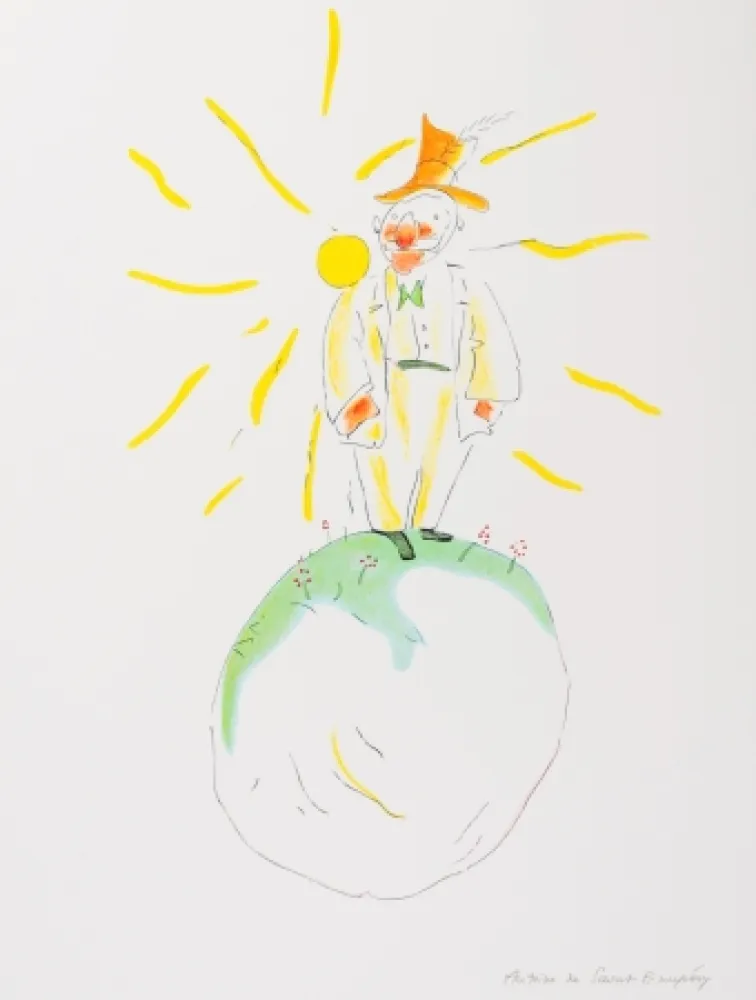 Литография Saint-Exupéry - Le Poète