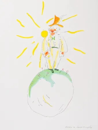 Литография Saint-Exupéry - Le Poète