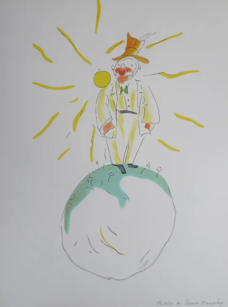 Литография Saint-Exupéry - Le vaniteux