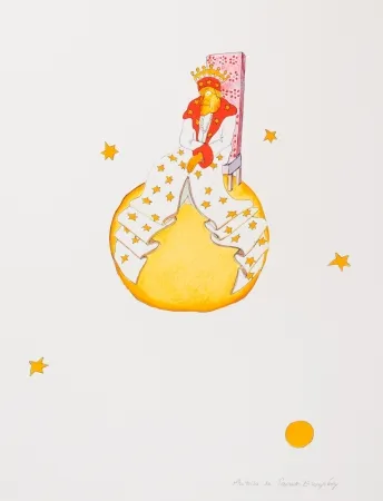 Литография Saint-Exupéry - Le Vieux Roi