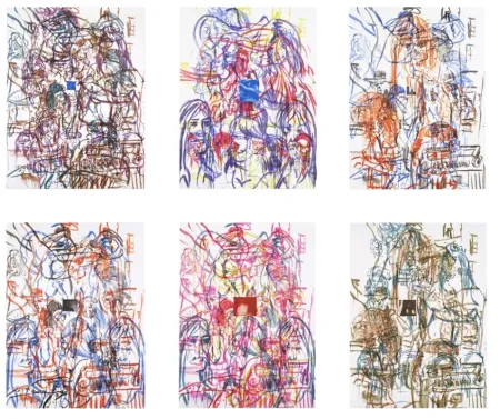 Литография Salle - Theme for an Aztec Moralist Portfolio