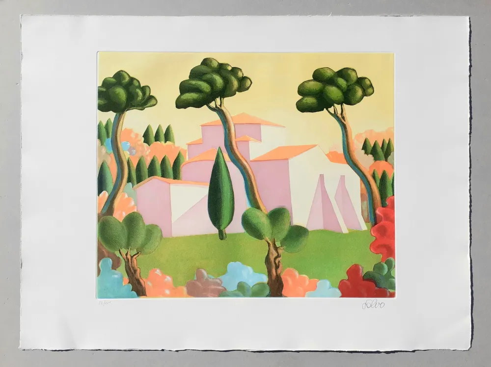 Офорт И Аквитанта Salvo - Paesaggio