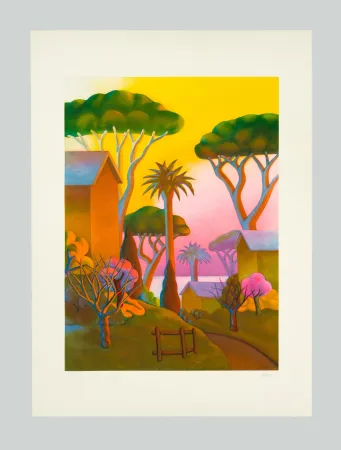 Офорт И Аквитанта Salvo - Paesaggio tropicale