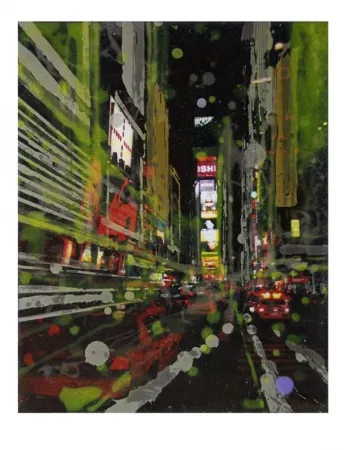 Гравюра Salzmann - NEW YORK