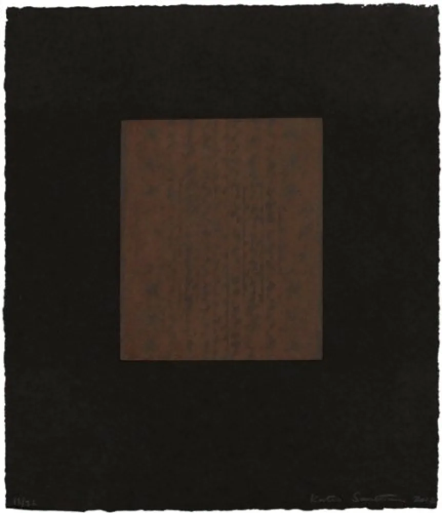 Гравюра Сухой Иглой Santibañez - Caminando entre las nubes