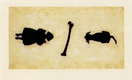 Гравюра Santibañez - La niña y el perro