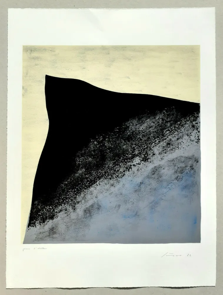 Литография Santomaso - Angelo verso l'ovest