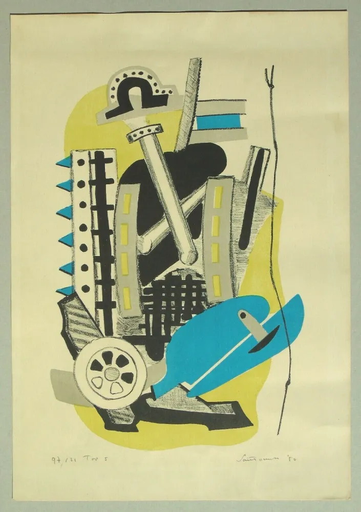 Литография Santomaso - Composizione (c)