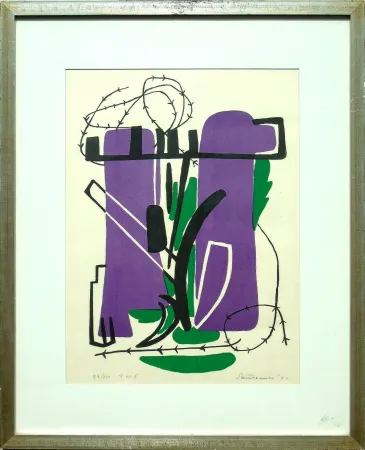 Литография Santomaso - Composizione (d)