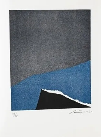 Литография Santomaso - Jean Cassou: vingt-deux poèms