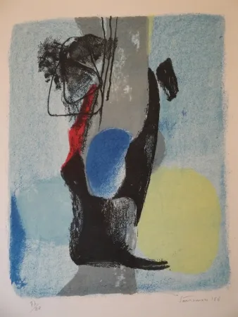 Литография Santomaso - La casa del picchio