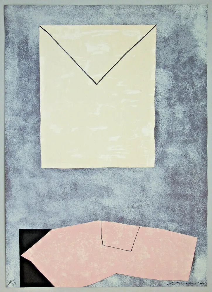 Литография Santomaso - Lettera